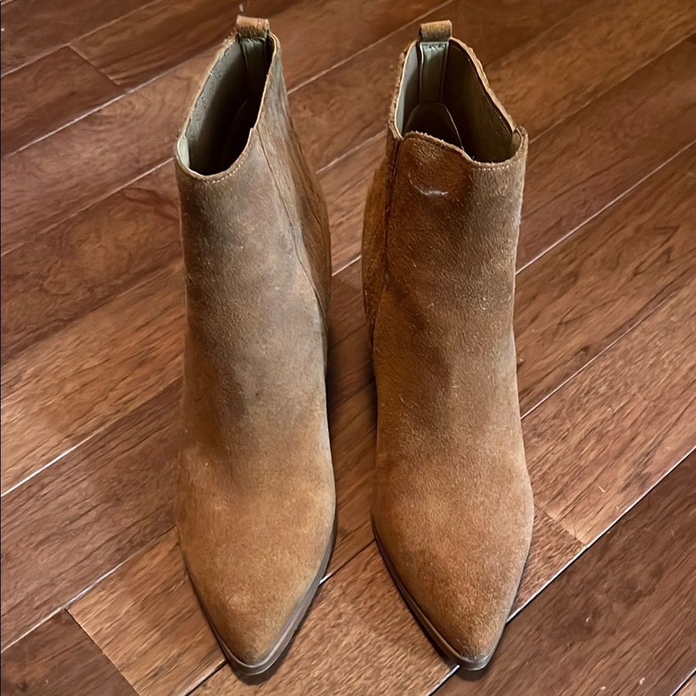 Tan Suede Ankle Boots